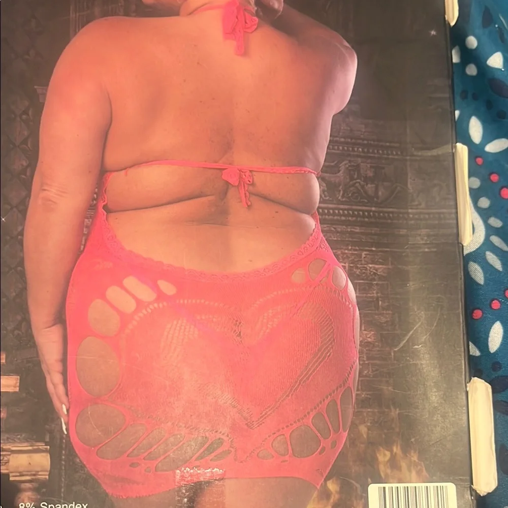 Pink Halter Lace Lingerie